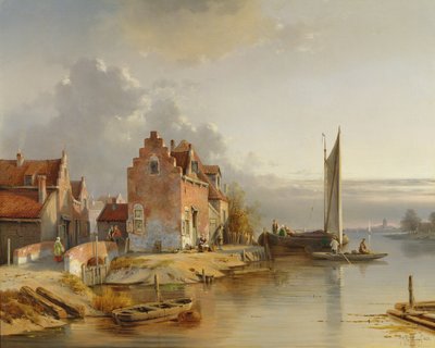 Belgische Flusslandschaft, 1858 von Jacques Carabain